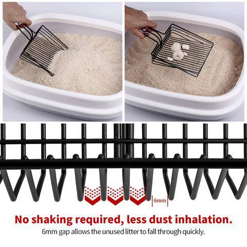 LITTER SCOOPER Saves Time & Reduces Dust Stainless Steel Advanced